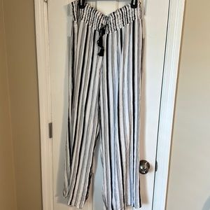 New with tags XL Wide Leg Black & White Stripe